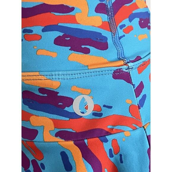 DONAJO Multicolored Waves Print Skort Women’s Sz 1(small) Rainbow Confetti - Picture 4 of 8